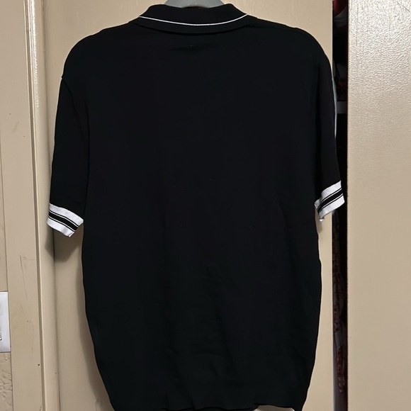 KARL LAGERFELD Men's Jacquard Half Zip Sweater medium - Picture 7 of 12